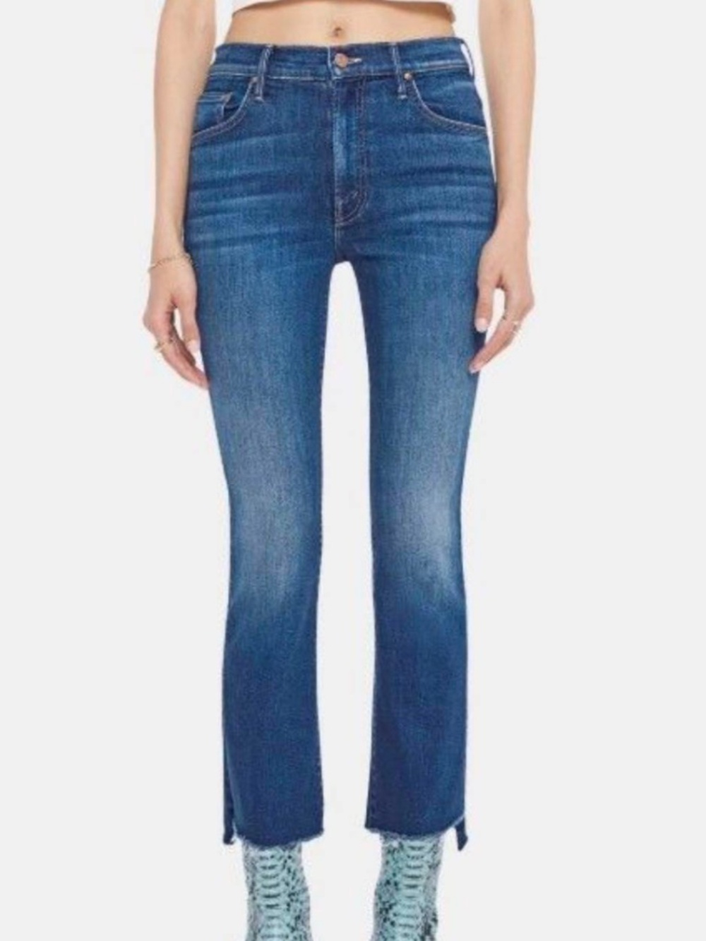 NWT Mother Denim Insider Step Crop Fray, Sorry I'm Staring, 29